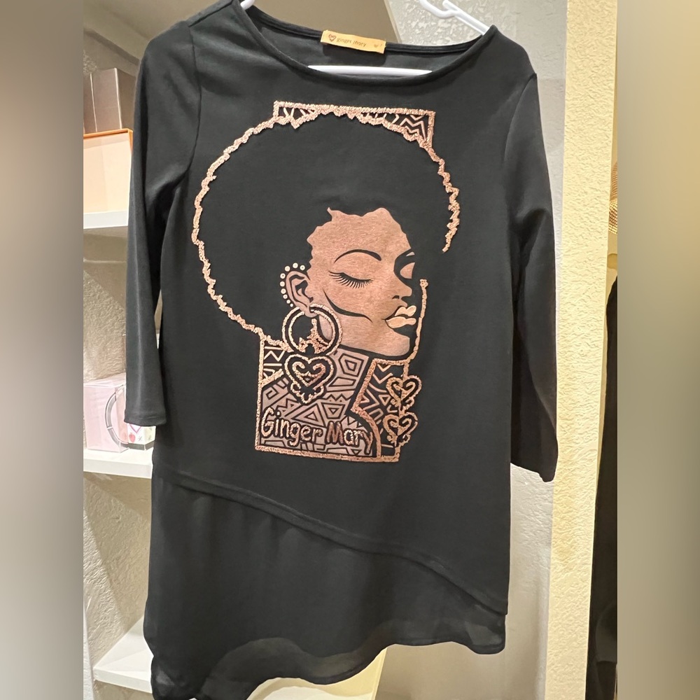 Ginger Mary Afro sister long top/Tunic - New no tag